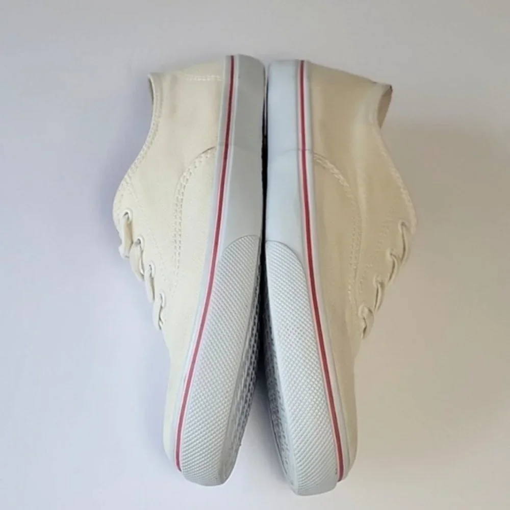 Tory Burch Murray off white lace-up sneakers women's size 10.5 - Picture 7 of 13